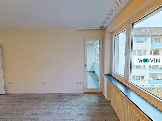 Ansicht II: Wohn- und Esszimmer