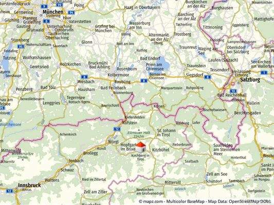 Nicht weit nach Innsbruck München Salzburg