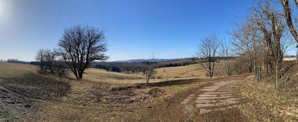 Panorama hinter dem Haus