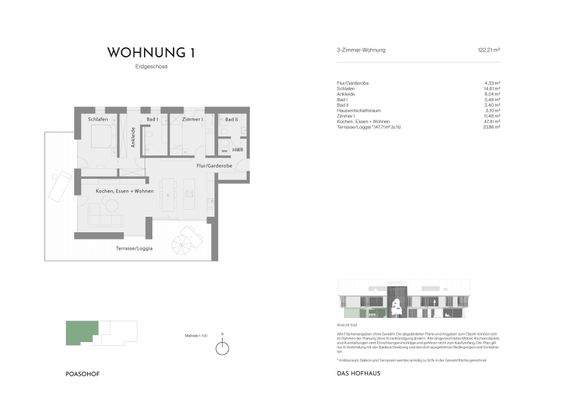 Wohnung 1 Grundriss