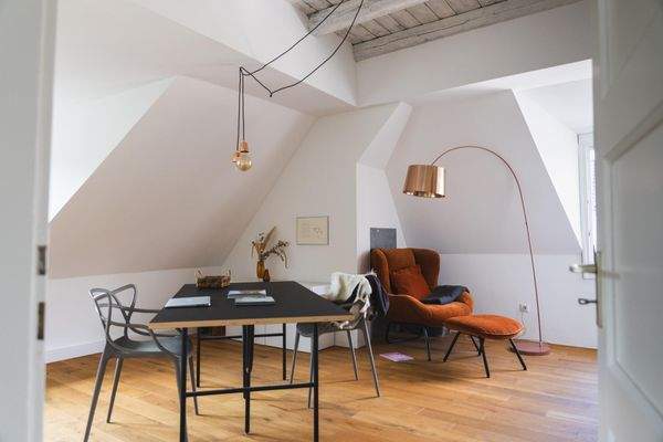 Arbeitsbereich im Dachgeschoss