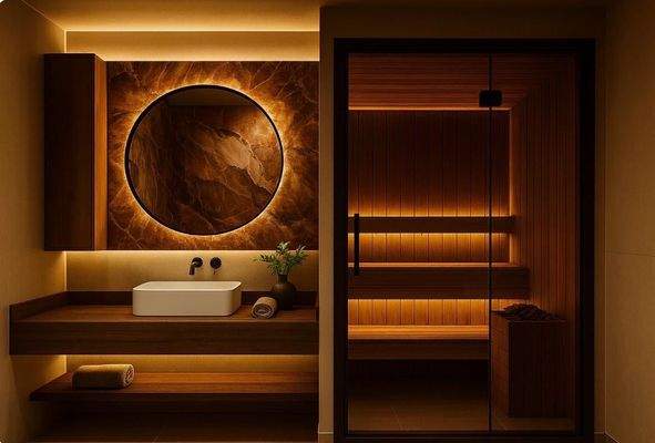 Optionale Sauna möglich