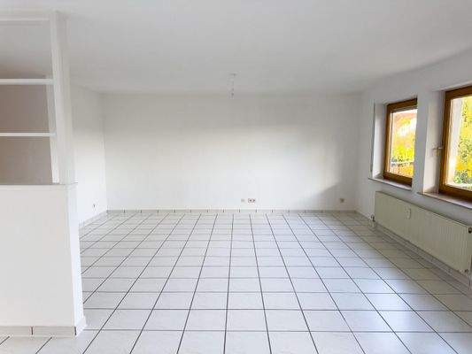 Blick zum Wohnbereich