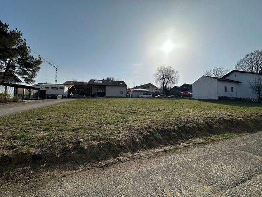 Grundstück mit Blick nach Osten