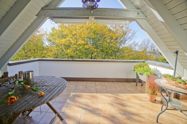 Sonnige Dachterrasse...