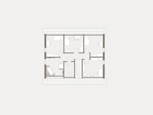 Home 13 möglicher Mustergrundriss Obergeschoss
