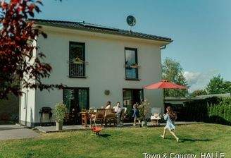 Stadtvilla Gartenansicht