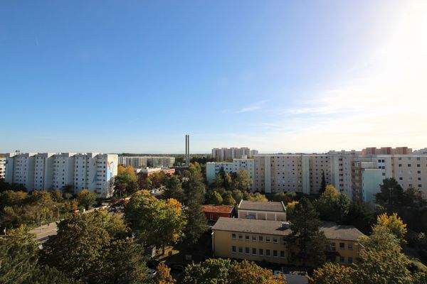 Aussicht Südseite Balkon bei schönem Wetter
