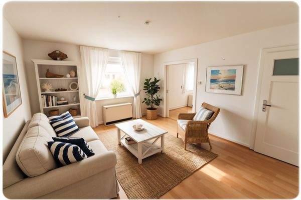 1. OG Wohnen Ansicht II Einrichtungsbeispiel - (KI generiert)