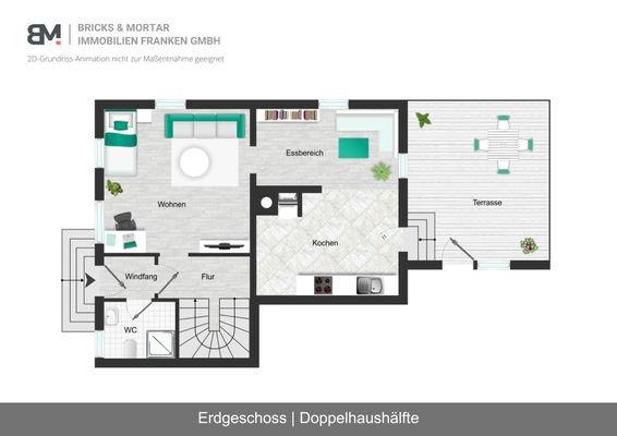 2D Grundriss Ergeschoss