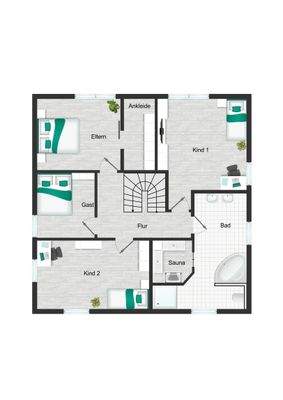 Grundrissplan Obergeschoss