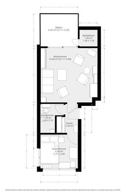 Grundriss-Skizze An der Aue  - 2 Stock