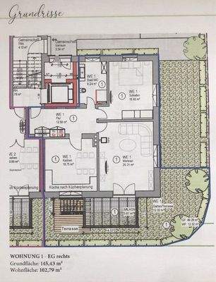 Grundriss Whg. 1 EG rechts