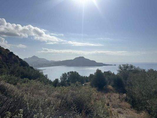 Kreta, Sellia: Erstklassiges Grundstück mit Meerblick in der Nähe von Plakias zu verkaufen