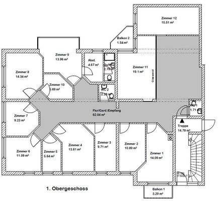 Grundriss 1. OG