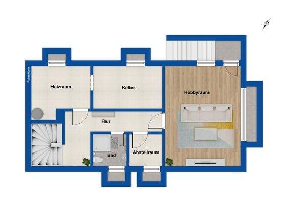 Grundriss Kellergechoss