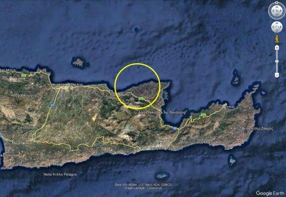 Kreta, Milatos: Erstklassiges Grundstück am Meer zu verkaufen