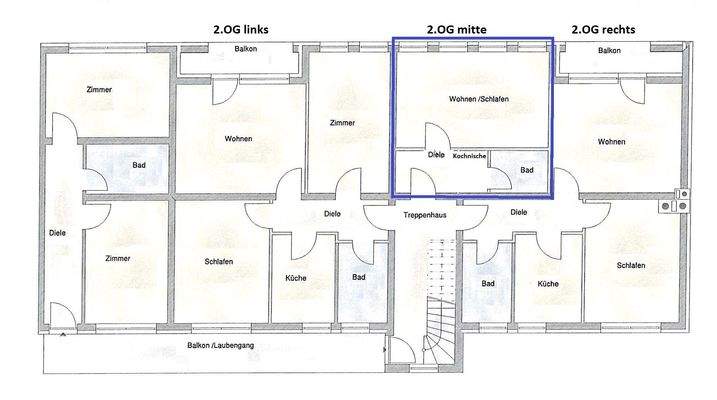 2.OG mitte-Appartement