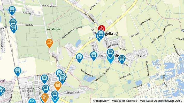 Geolyzer Kartenausschnitt