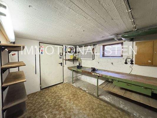 Werkstatt im Kellerbereich