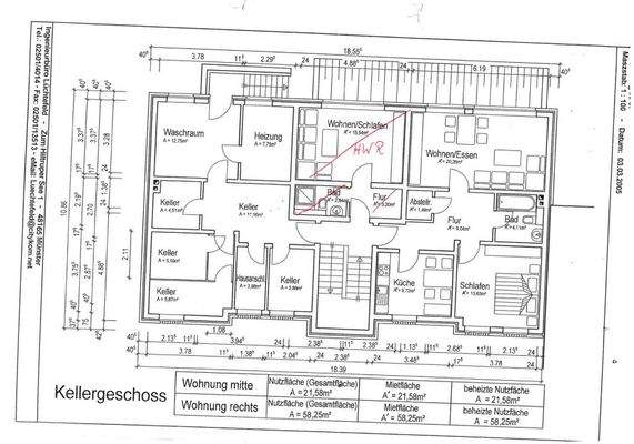 Grundriss Kellergeschoss