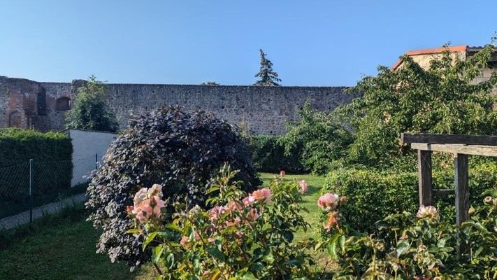 Garten Richtung Stadtmauer