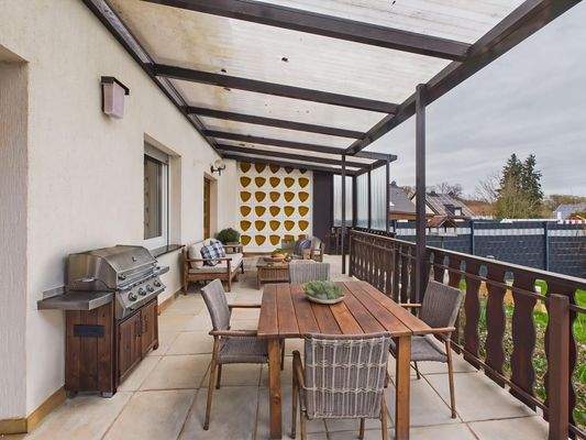 Mustermöblierung Terrasse