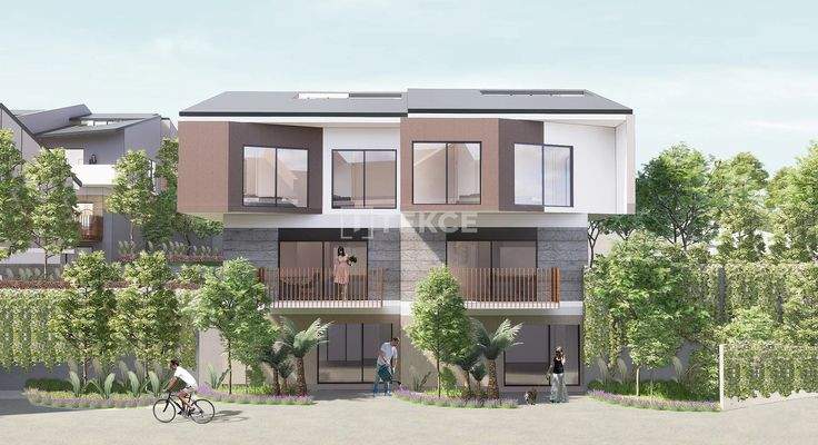 Sea View Houses with Garden and Pool in Urla Izmir