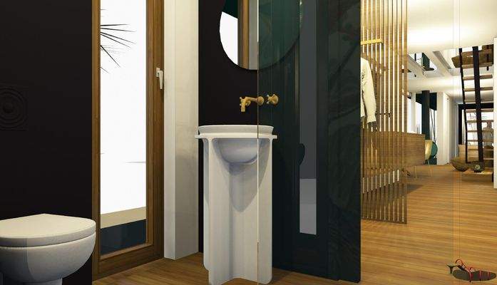 Perspektive Badraum EG