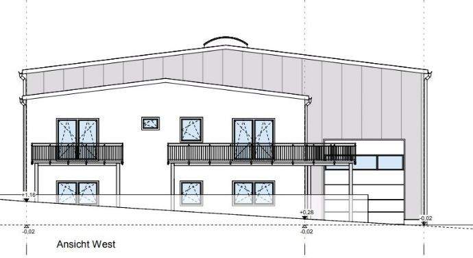 Ansicht West Plan