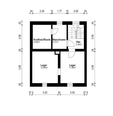Kellergeschoss - Grundriss