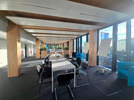 Helle und offene Bürofläche