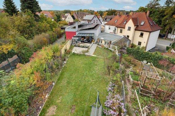 Gartenparadies auf der Rückseite