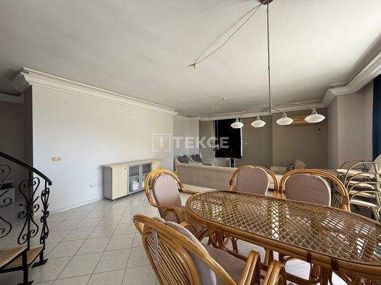 City and Sea View Rooftop Apartment in Alanya