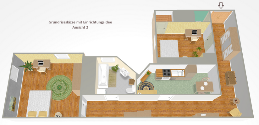 Grundrissskizze Willy-Brandt-Str 11 - Ansicht 2
