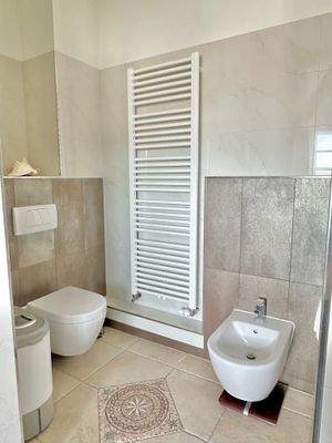 Eines der Bäder im Obergeschoss