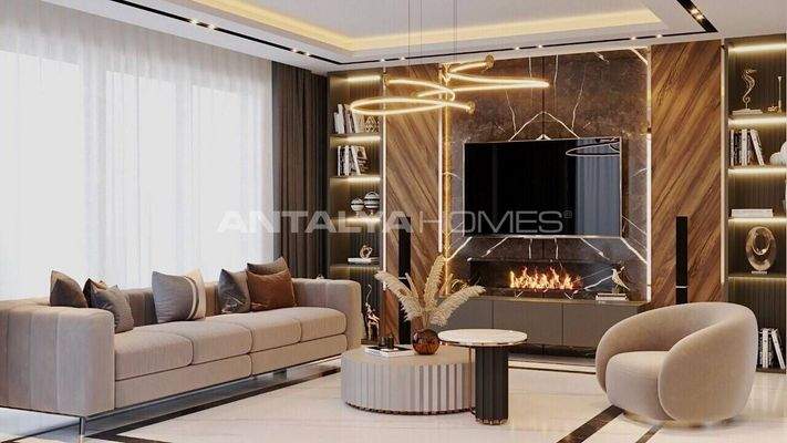 4-Bedroom Triplex House with Pool and Garden in Belek