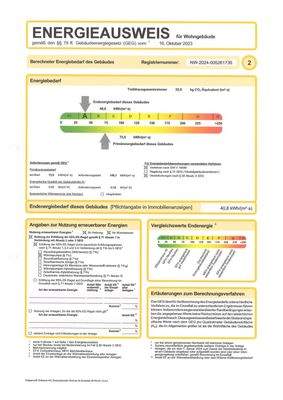 Auszug Energieausweis