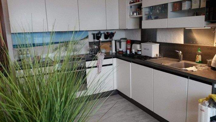 Küche mit Sylter Dünen Bild