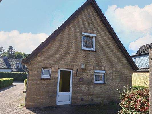 Gartenansicht und Hintereingang