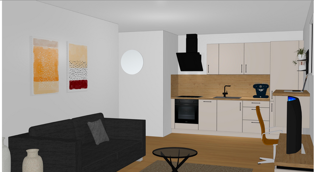 Erstbezug nach Sanierung - Vollmöblierte 2-Zimmer mit Parkett, Balkon, EBK, Fußbodenh. u. Belüftungsanlage - Photo 3
