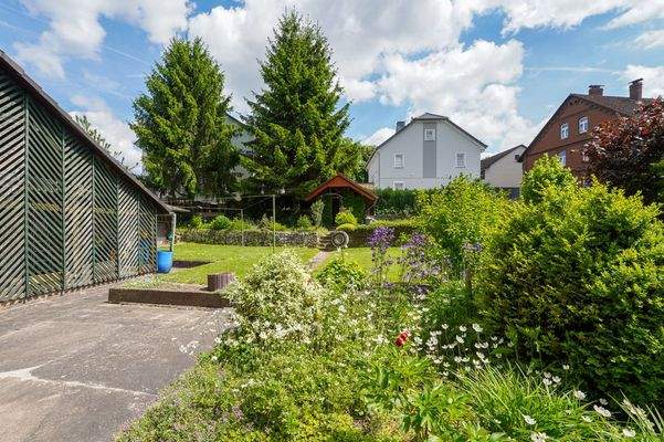 Garten, Schuppen und Gartenhäuschen