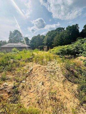 Blick auf das Grundstück 