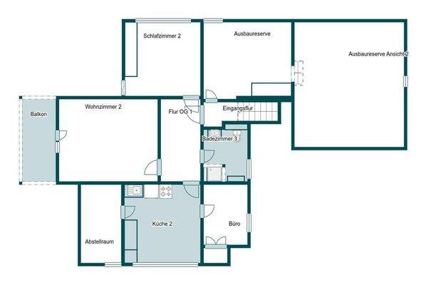 Grundriss Skizze 1.OG