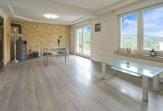 Heller Wohn- und Essbereich mit...