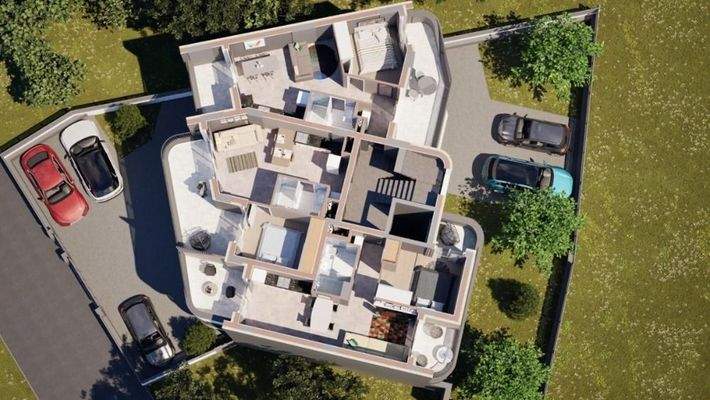 Kreta – Chania-Lentariana: Moderne Neubauwohnung mit einem Schlafzimmer zu verkaufen