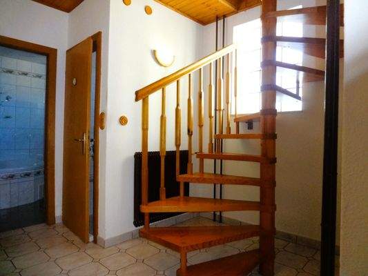 Wendeltreppe ins OG