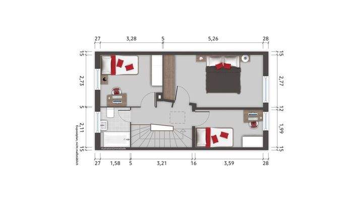 Grundriss Obergeschoss