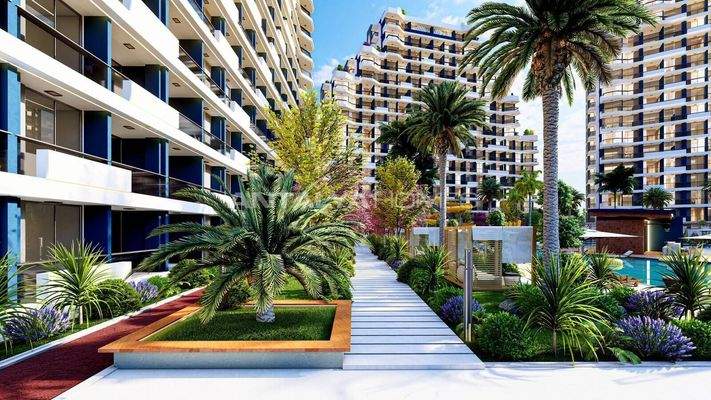 Flats in Expansive Project in Mersin Few Steps from the Sea