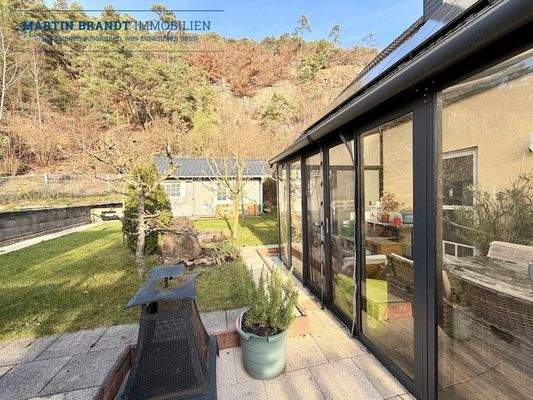 Zugang zum Garten und Wintergarten